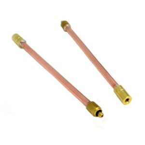 12″ copper extension with brass tips